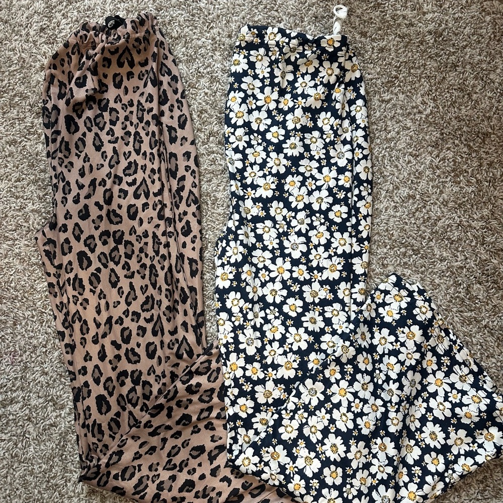 SHEIN MATERNITY Leopard and Floral Print Set
